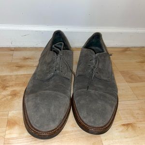 Hugo Boss Gray Suede Shoes